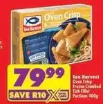 Shoprite Sea harvest - oven crisp frozen crumbed fish fillet portions offer