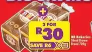Shoprite Bb - sliced brown bread 700g offer