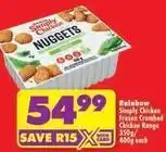 Shoprite Rainbow - frozen crumbed chicken range offer