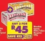 Shoprite Wooden spoon - white/yellow margarine offer