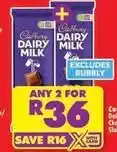 Shoprite Cadbury - dairy milk offer