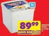 Shoprite American parlor ice cream offer