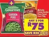 Shoprite Mccain - frozen garden peas/sweet corn offer