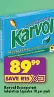 Shoprite Decongestant inhalation capsules offer