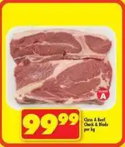 Shoprite Class a beef chuck & blade offer