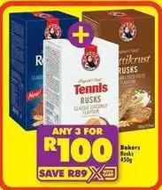 Shoprite Bakers - rusks offer