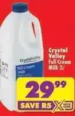 Shoprite Crystal valley - full cream milk 2c offer