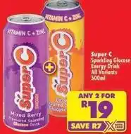 Shoprite Sparkling glucose energy drink offer