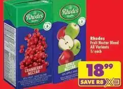 Shoprite Rhodes - fruit nectar blend offer