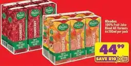 Shoprite Rhodes - 100% fruit juice blend offer