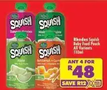 Shoprite Rhodes - baby food pouch offer