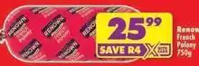 Shoprite Renown - french polony offer