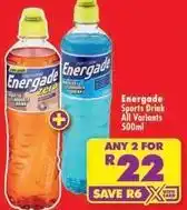 Shoprite Energade - sports drink offer