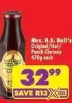 Shoprite Original/hot/peach chutney offer