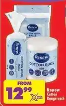 Shoprite Renew - cotton wool balls, cotton wool roll, cotton buds offer
