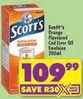 Shoprite Scott - orange flavoured cod liver oil emulsion 200ml offer