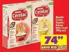 Shoprite Nestlé - cereals regular/banana baby cereal offer