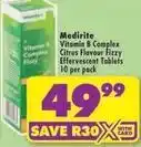 Shoprite Vitamin b complex citrus flavour fizzy effervescent tablets offer