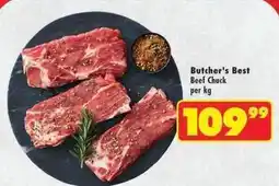 Shoprite Butcher's best - beef chuck offer