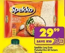 Shoprite Spekko - long grain parboiled white rice offer
