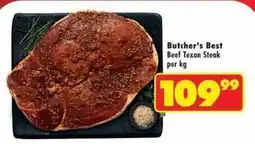 Shoprite Butcher's best - beef texan steak offer