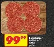 Shoprite Beef burger patties offer