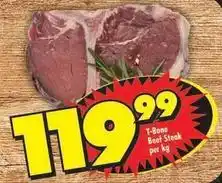 Shoprite T-bone beef steak offer