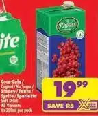 Shoprite Coca cola - soft drink offer