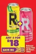 Shoprite Reboost - energy drink offer