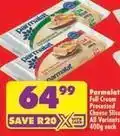 Shoprite Parmalat - full cream processed cheese slices offer