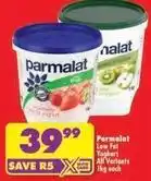 Shoprite Parmalat - low fat yoghurt offer
