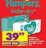 Shoprite Pampers - baby-dry wipes offer