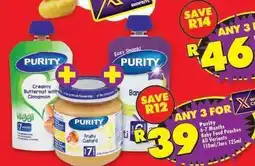 Shoprite Purity - baby food pouches offer