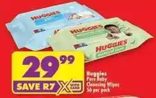 Shoprite Huggies - pure baby cleansing wipes offer