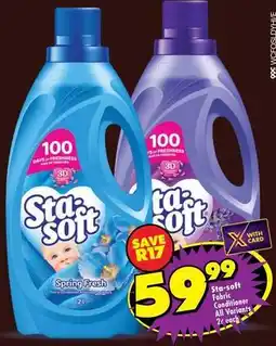 Shoprite Sta-soft - fabric conditioner offer