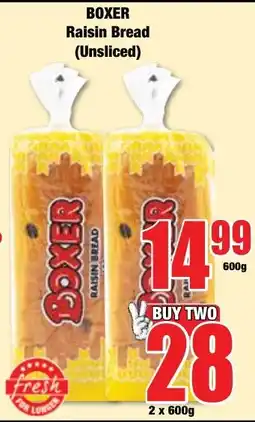 Boxer Superstores BOXER Raisin Bread (Unsliced) offer