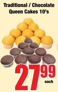 Boxer Superstores Traditional / Chocolate Queen Cakes 10's offer