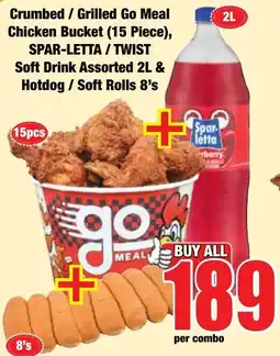 Boxer Superstores Crumbed / Grilled Go Meal Chicken Bucket offer
