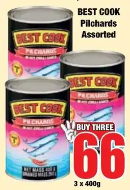Boxer Superstores BEST COOK Pilchards Assorted offer