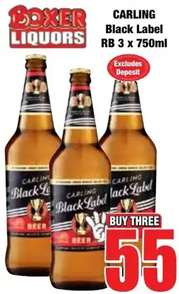 Boxer Superstores CARLING Black Label offer