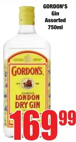 Boxer Superstores GORDON'S Gin Assorted offer