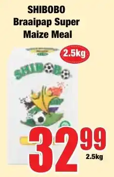 Boxer Superstores SHIBOBO Braaipap Super Maize Meal offer