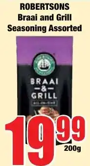 Boxer Superstores ROBERTSONS Braai and Grill Seasoning Assorted offer