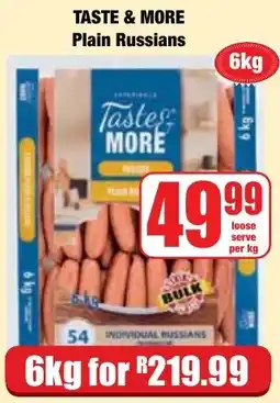 Boxer Superstores Taste & More Plain Russians offer
