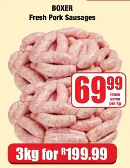 Boxer Superstores BOXER Fresh Pork Sausages offer