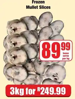 Boxer Superstores Frozen Mullet Slices offer