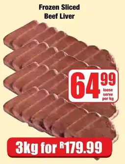 Boxer Superstores Frozen Sliced Beef Liver offer
