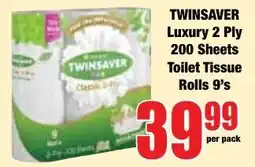 Boxer Superstores TWINSAYER Luxury 2 Ply Toilet Tissue Rolls offer