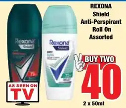 Boxer Superstores REXONA Shield Anti-Perspirant Roll On Assorted offer