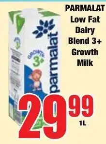 Boxer Superstores PARMALAT Low Fat Dairy Blend 3+ Growth Milk offer